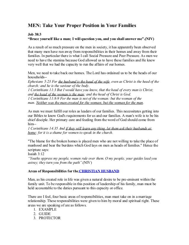 The role of males in a family unit socialization and gender roles within the family